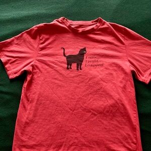 Red Cat Graphic Short Sleeve Tee